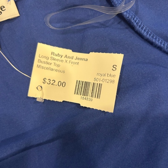 Dark Blue Crop Top Size S - Picture 5 of 5